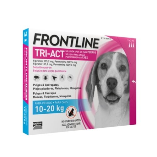 FRONTLINE TRI-ACT 20-40 KG. L 3 PIPETAS